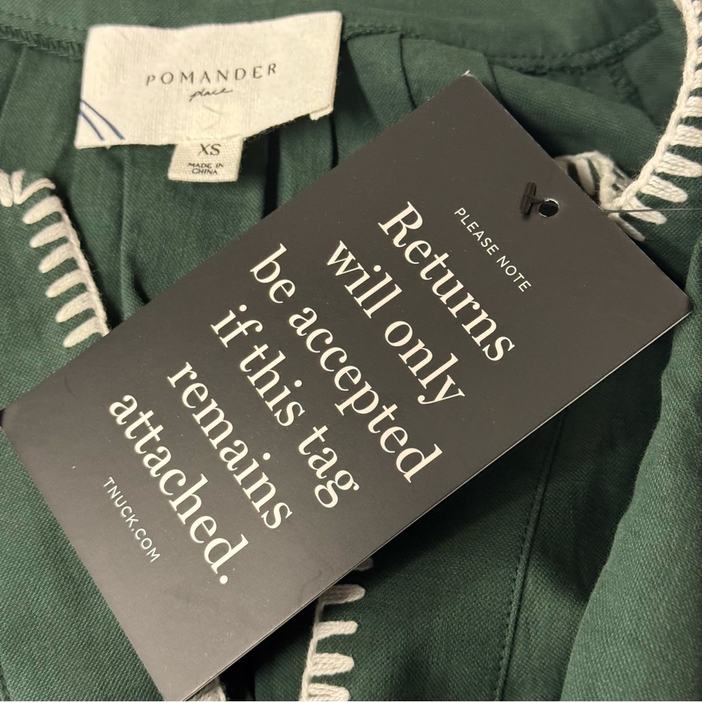 Pomander Place | NEW Green Stitch Finley Flutter Sleeve Mini Dress Size XS - Picture 11 of 12